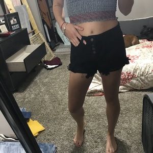High rise shorts